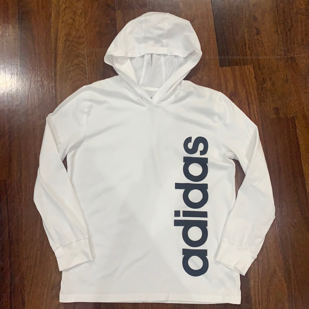 Adidas Hooded Long Sleeve Shirt - Picture 1 of 3